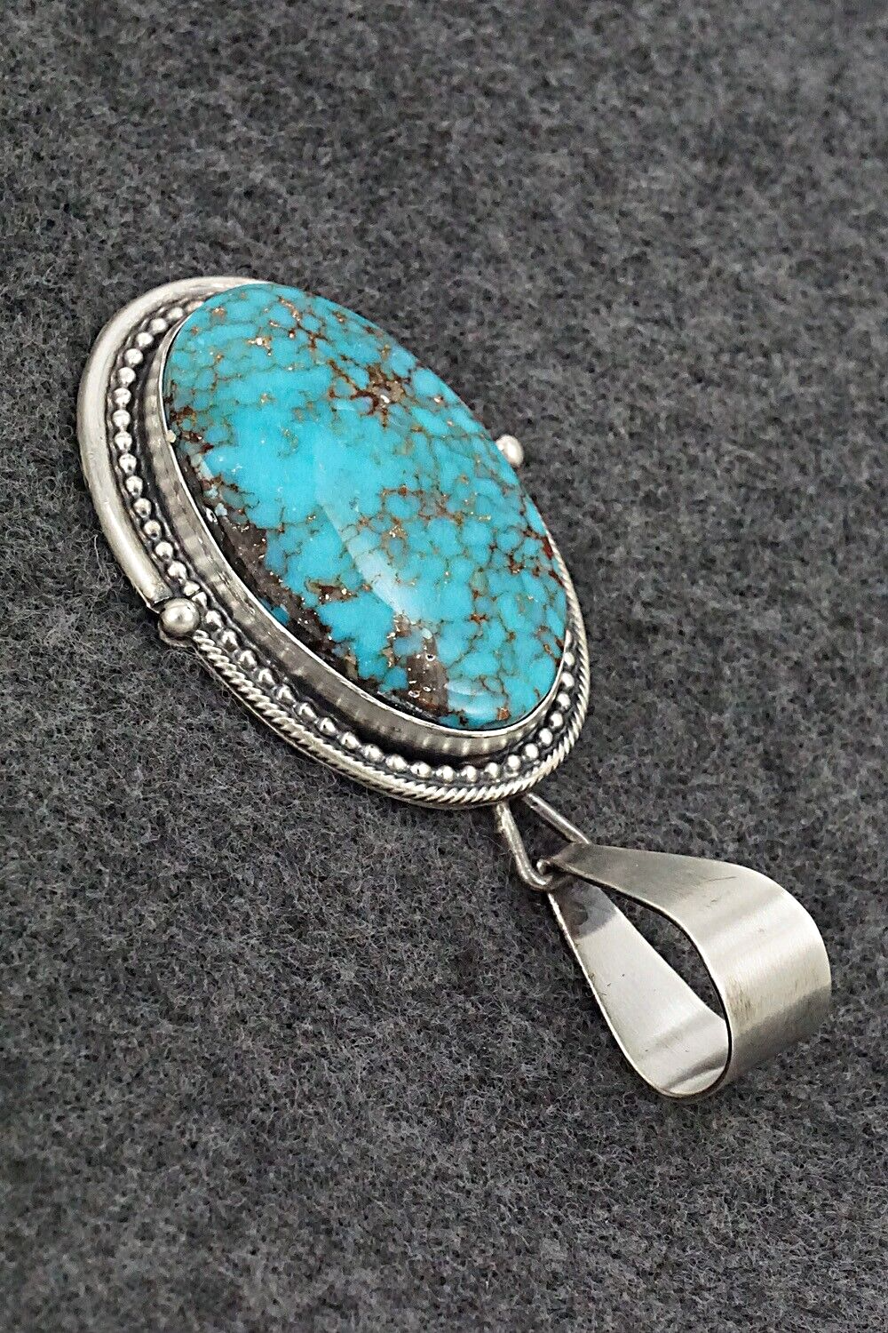 Turquoise & Sterling Silver Pendant - Daniel Benally