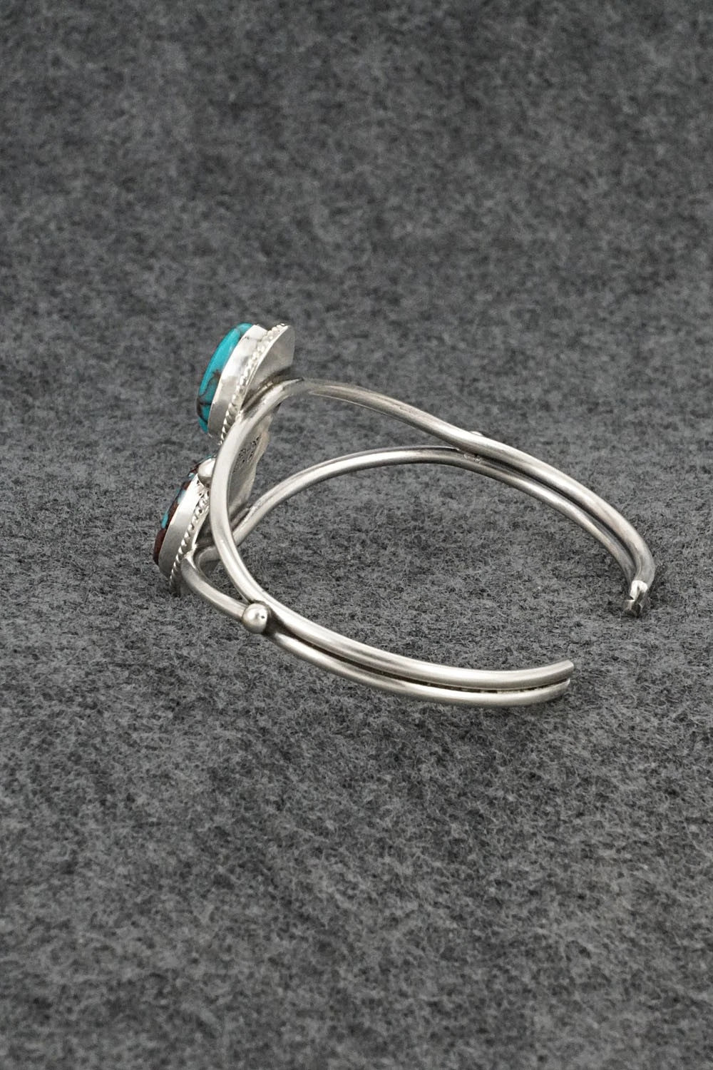Turquoise & Sterling Silver Bracelet - Eugene Gruber