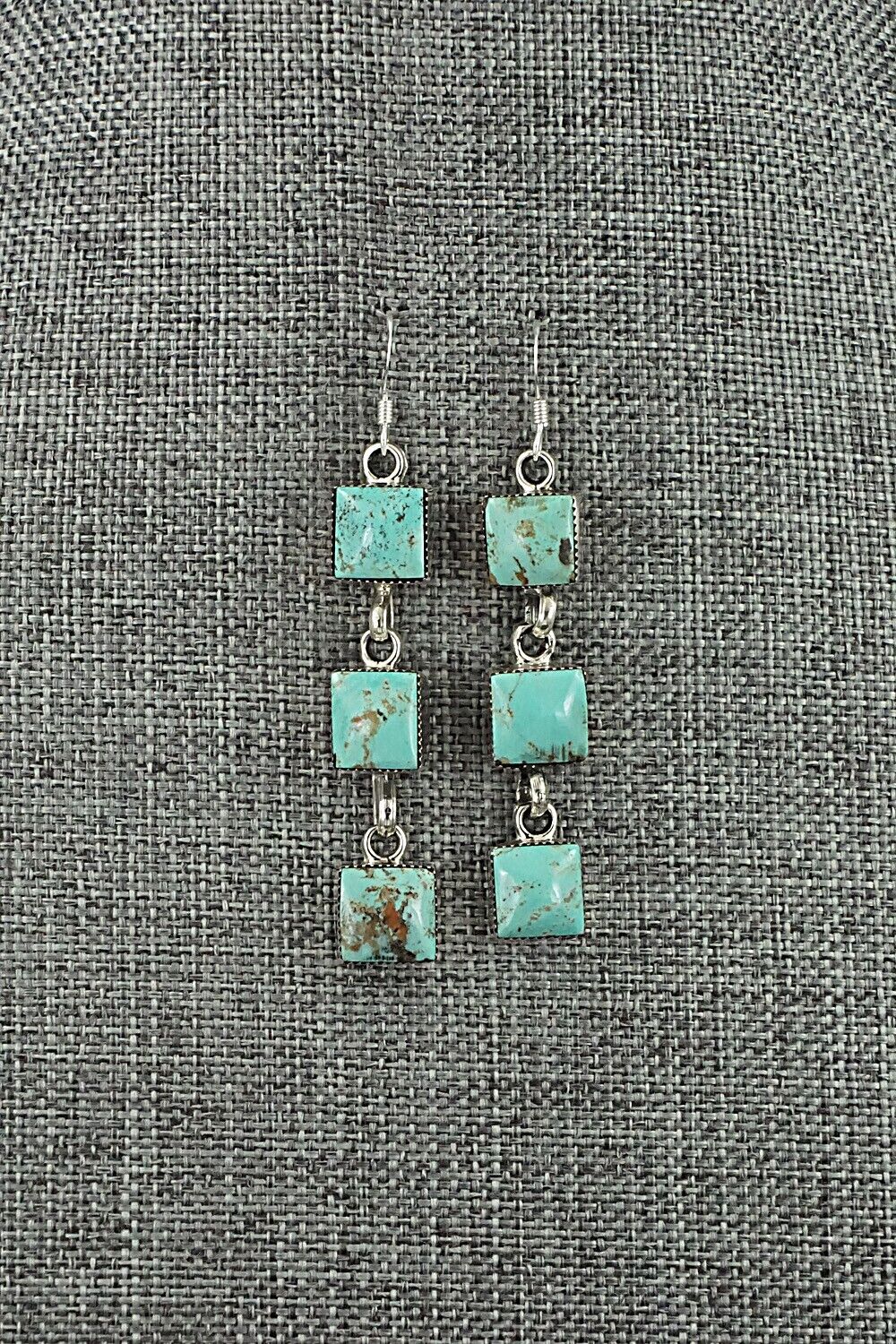 Turquoise & Sterling Silver Earrings - Marie Bahe