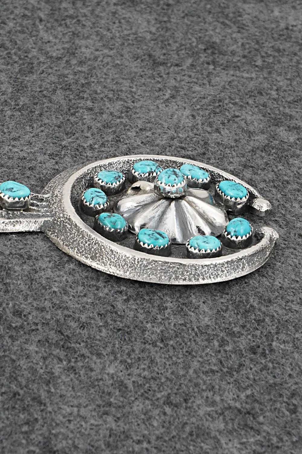 Turquoise & Sterling Silver Pendant - Delbert Arviso