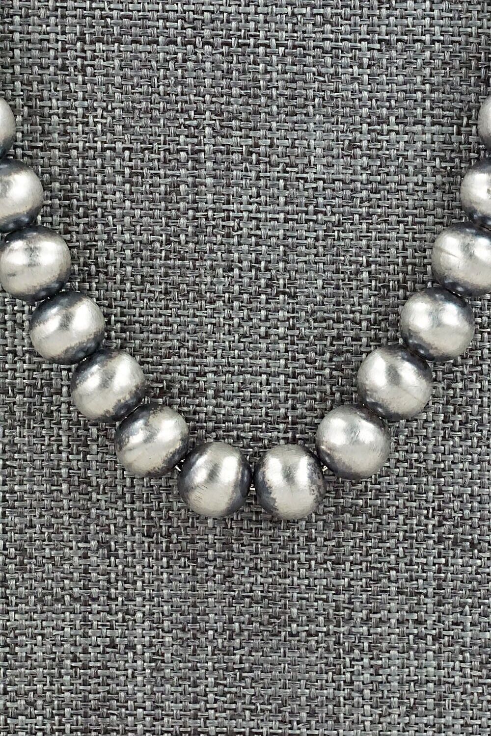 Sterling Silver Navajo Pearl Necklace 36" - Bryannen Halwood