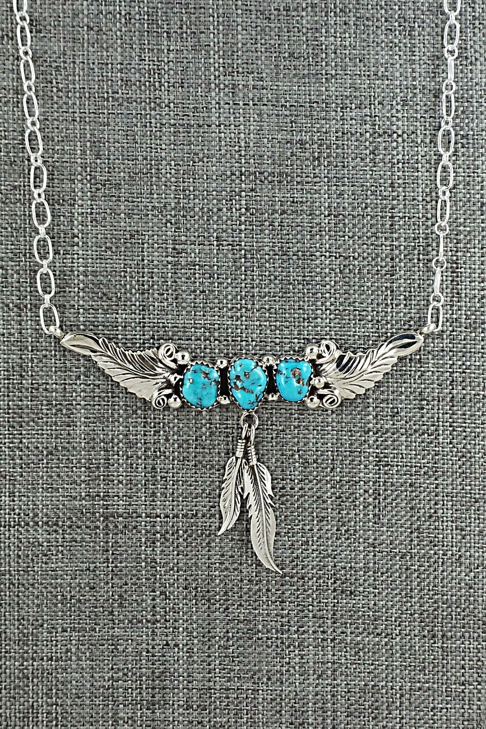 Turquoise & Sterling Silver Necklace - Sadie Jim