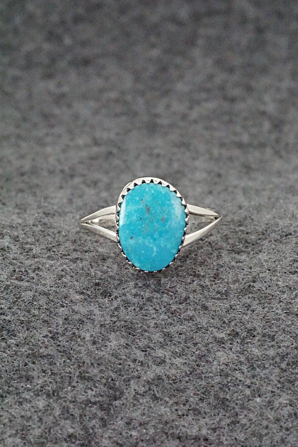 Turquoise & Sterling Silver Ring - Sharon McCarthy - Size 8