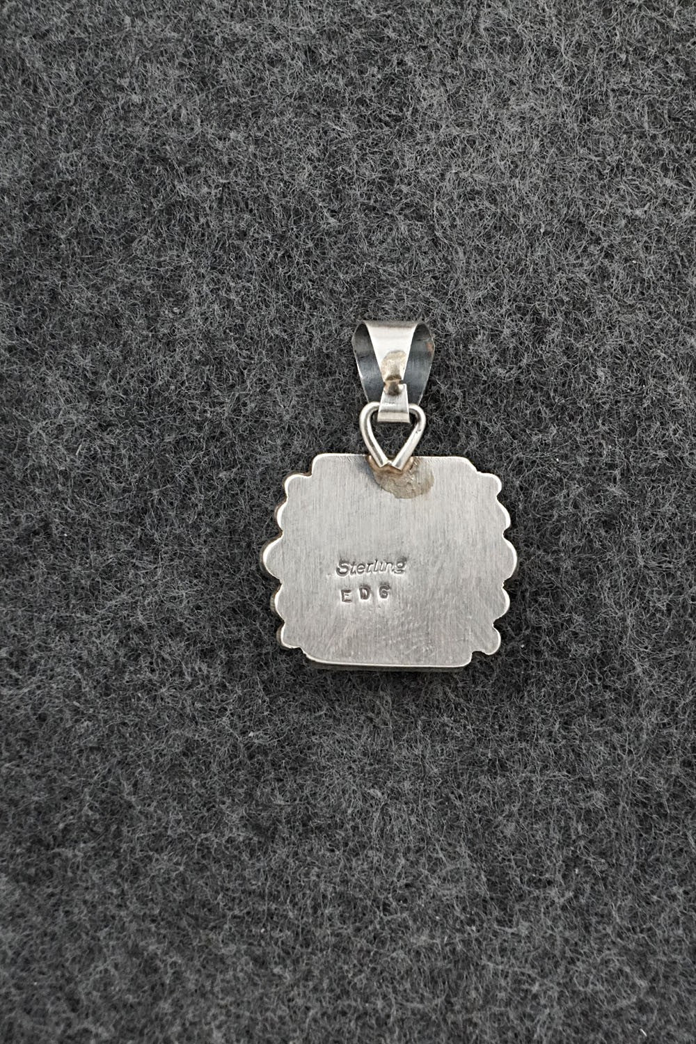 Turquoise & Sterling Silver Pendant - Eugene Gruber