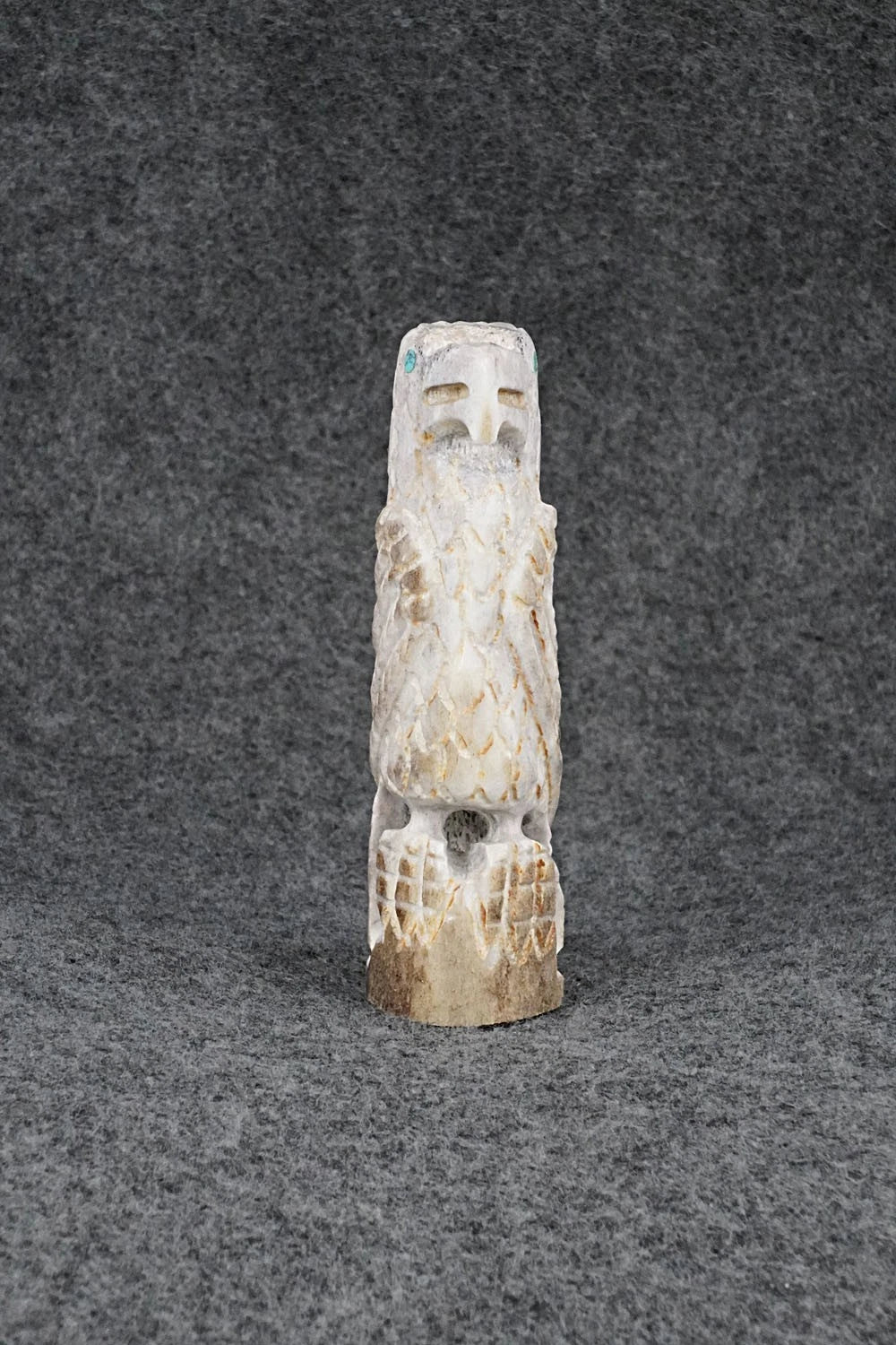 Eagle Zuni Fetish Carving - Garrick Weeka