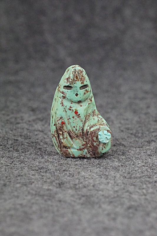 Corn Maiden Zuni Fetish Carving - Kevin Quam