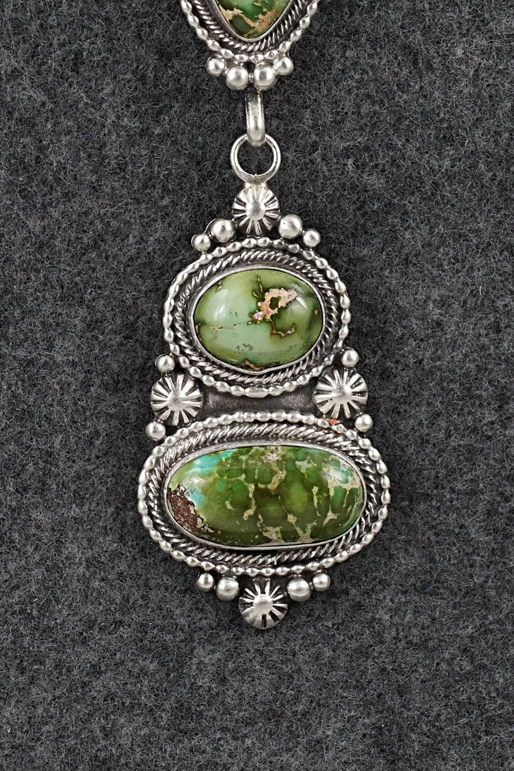 Turquoise & Sterling Silver Necklace - Tom Lewis