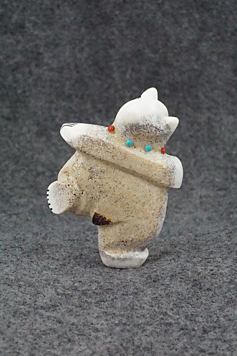 Dancing Bear Zuni Fetish Carving - Claudia Peina