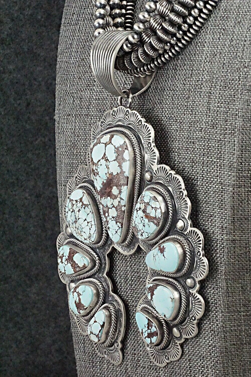 Turquoise & Sterling Silver Necklace Set - Randy Boyd