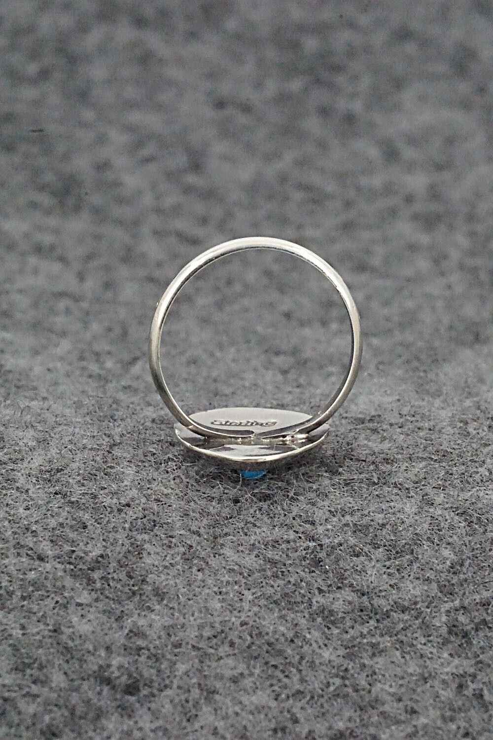 Turquoise & Sterling Silver Ring - Leta Parker - Size 4.5
