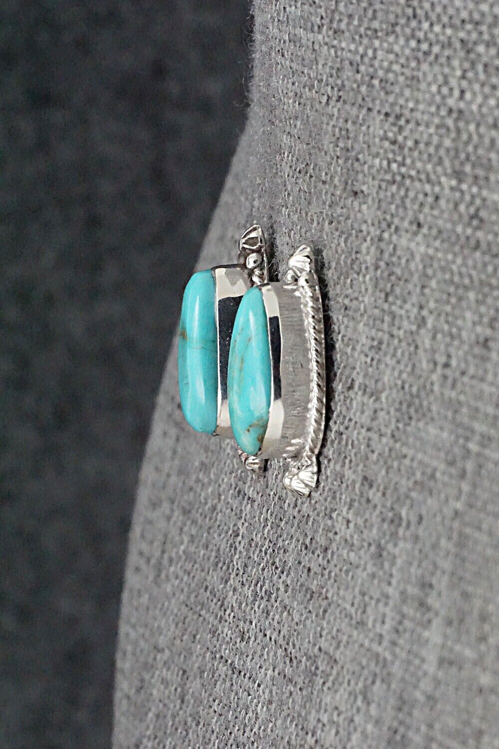 Turquoise and Sterling Silver Earrings - Sharon McCarthy