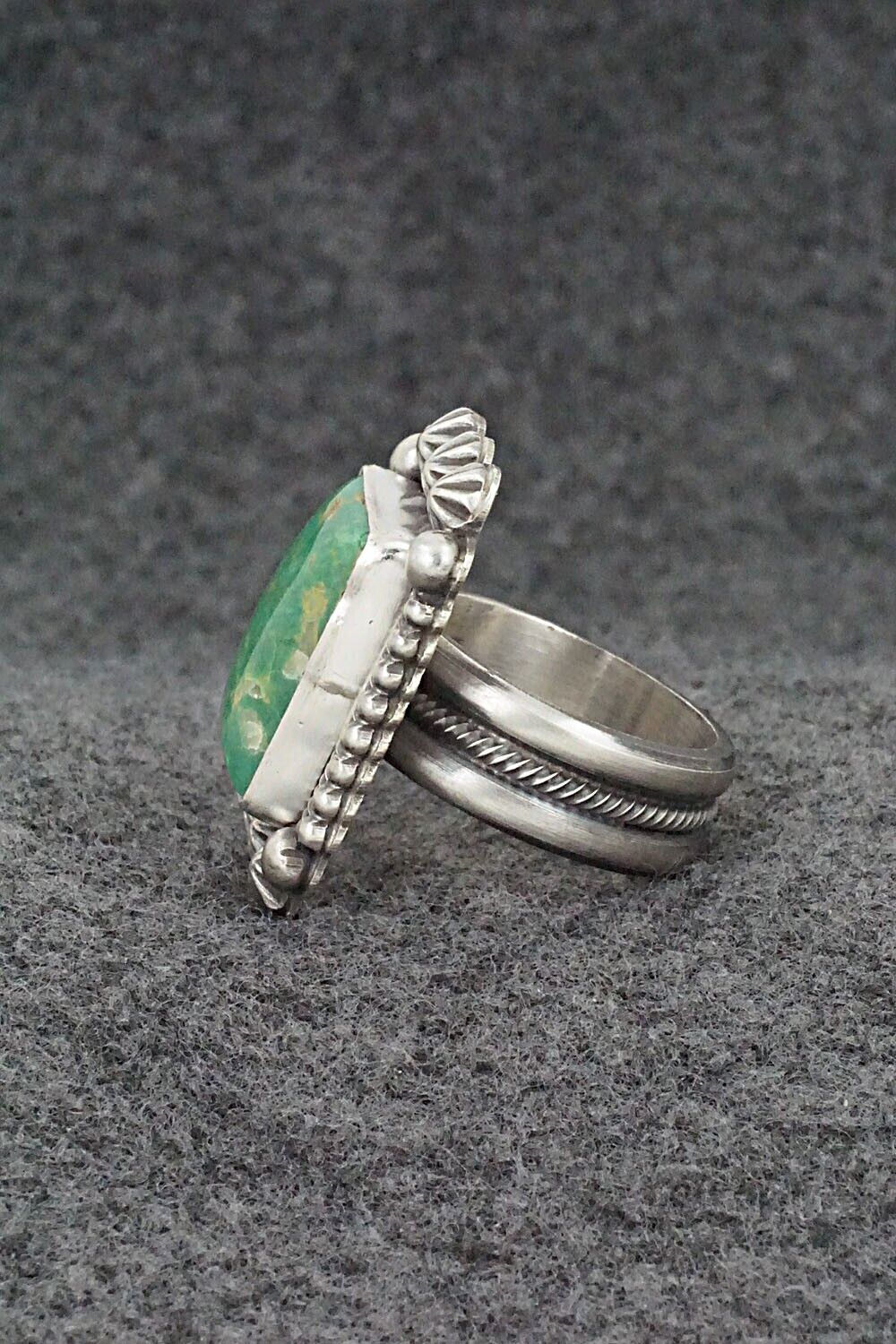 Turquoise & Sterling Silver Ring - Michael Calladitto - Size 8
