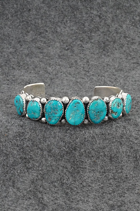 Turquoise & Sterling Silver Bracelet - Wilbert Muskett Sr.