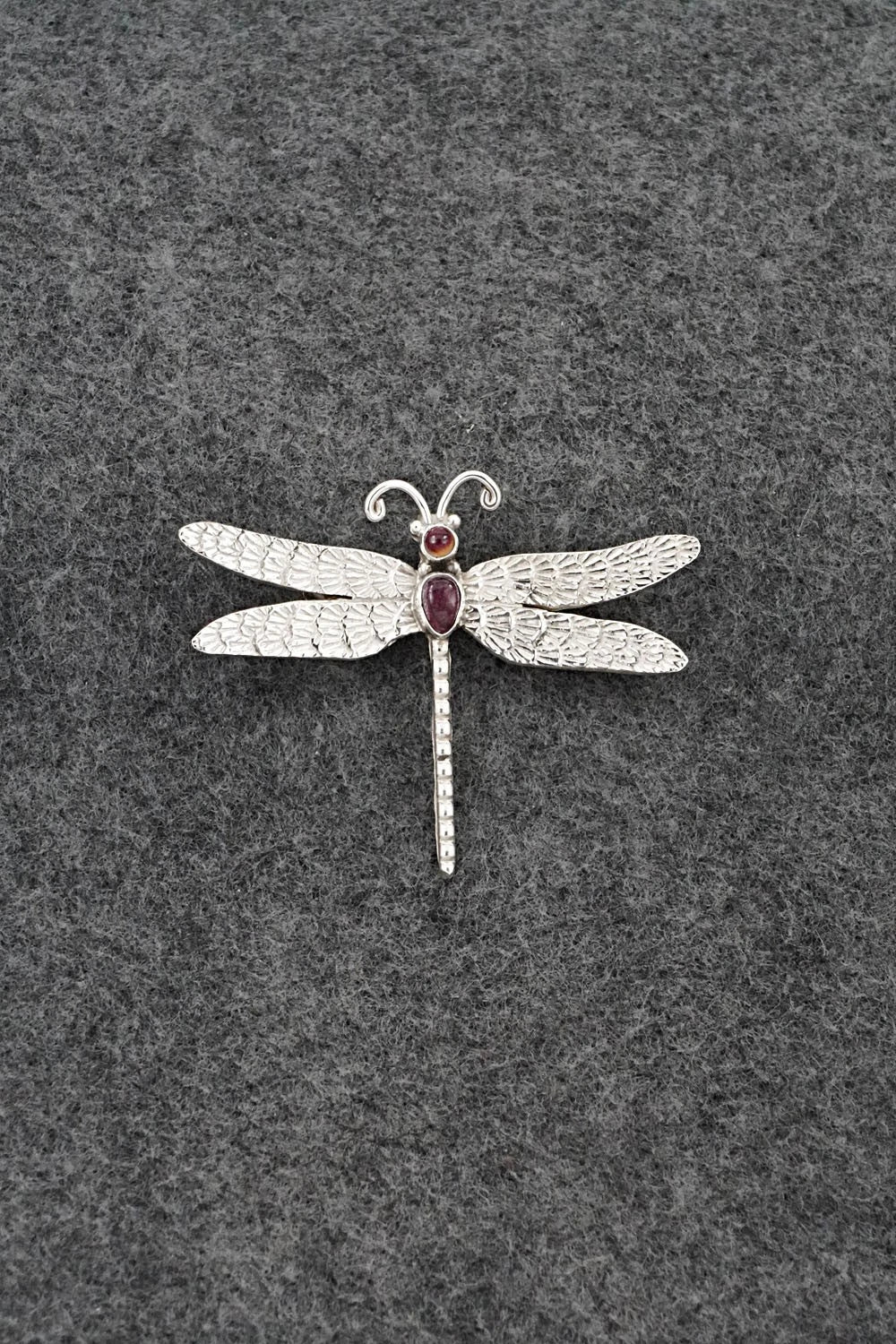 Spiny Oyster & Sterling Silver Pendant/Pin - Lee Charley