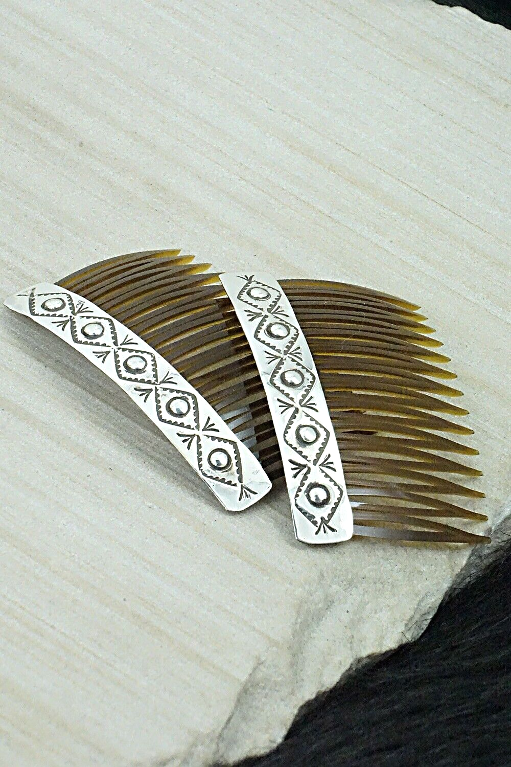 Sterling Silver Hair Combs - Jennie Blackgoat