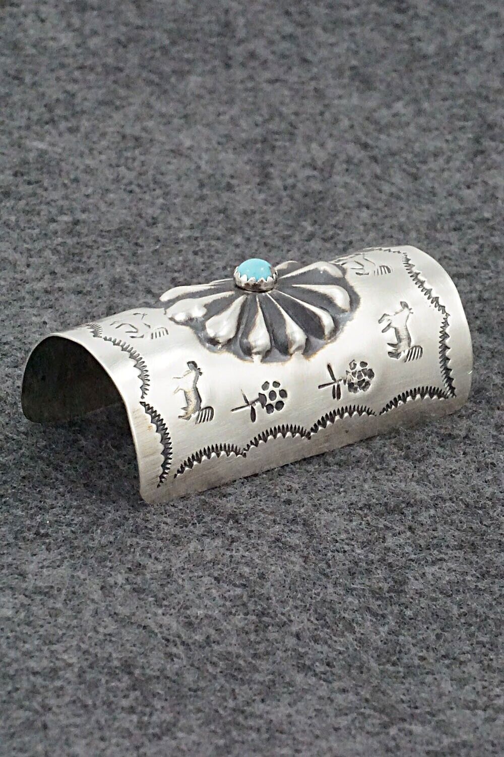 Turquoise & Sterling Silver Hair Pin - Arlene Soce