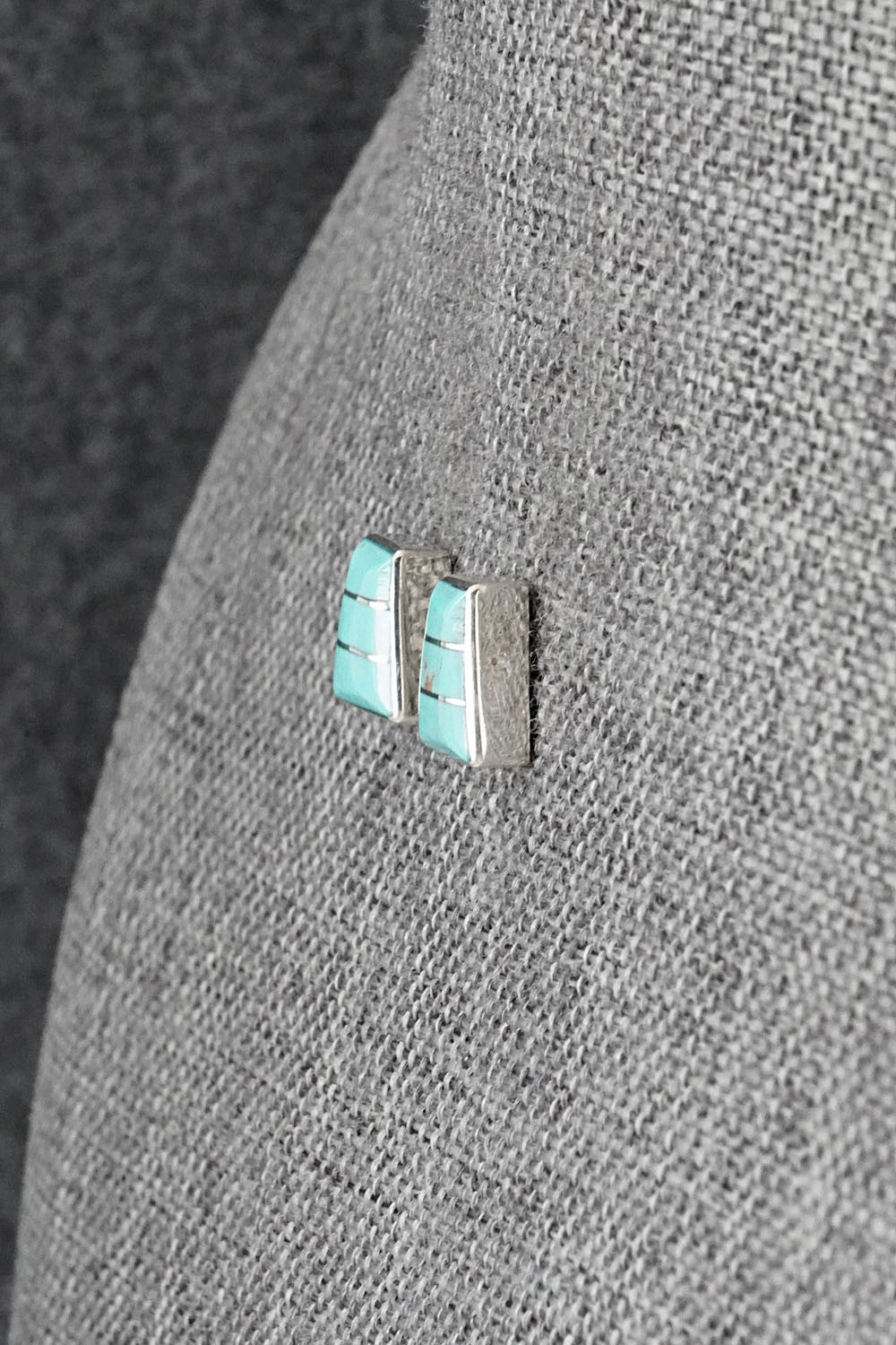 Turquoise and Sterling Silver Earrings - Michelle Haloo