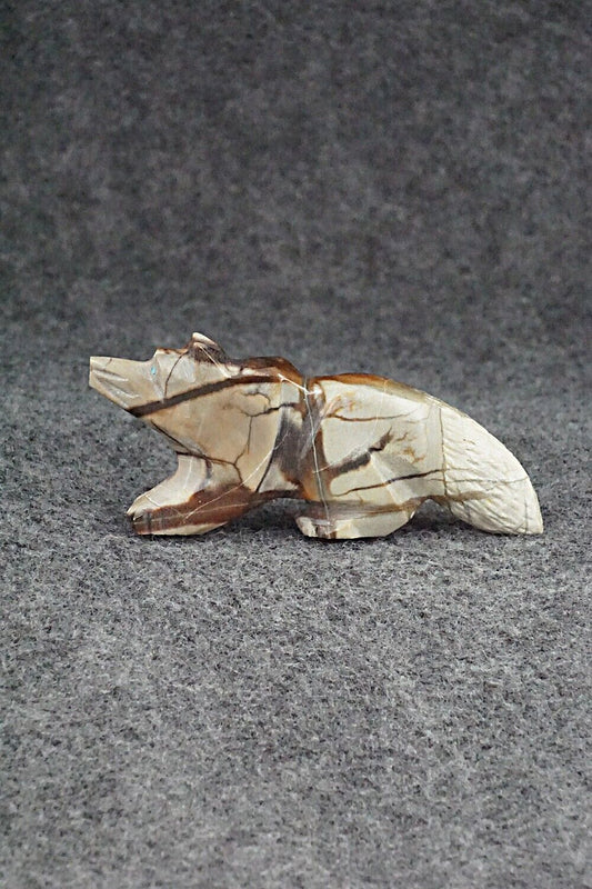 Wolf Zuni Fetish Carving - Tony Mackel