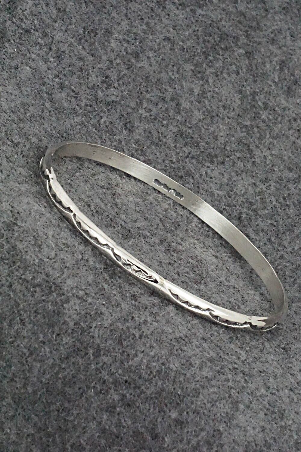 Sterling Silver Bangle Bracelet - Elaine Tahe
