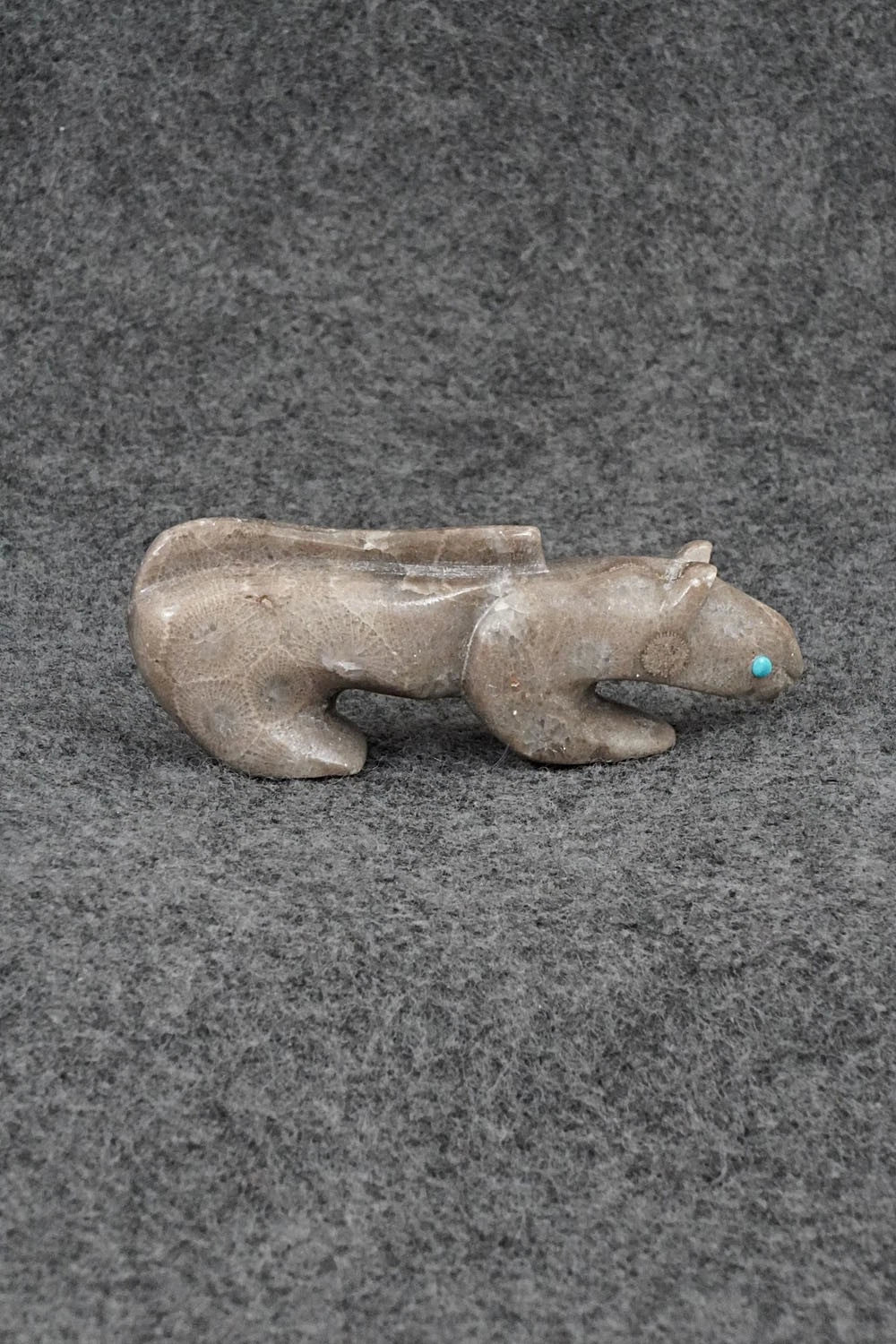 Mountain Lion Zuni Fetish Carving - Ronnie Lunasee