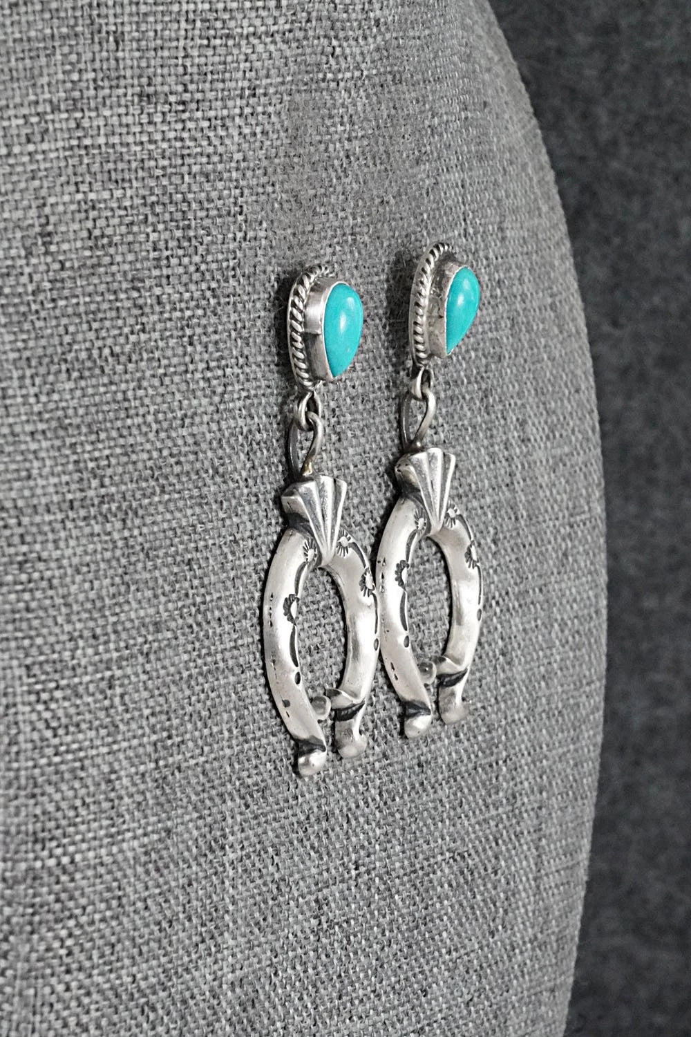 Turquoise & Sterling Silver Earrings - Sharon McCarthy