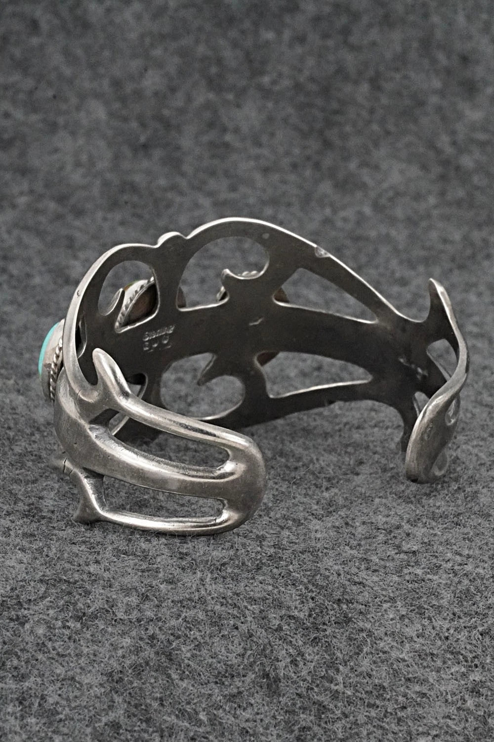 Turquoise & Sterling Silver Bracelet - Eugene Gruber