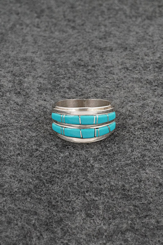Turquoise & Sterling Silver Ring - Wilbert Muskett Jr. - Size 8