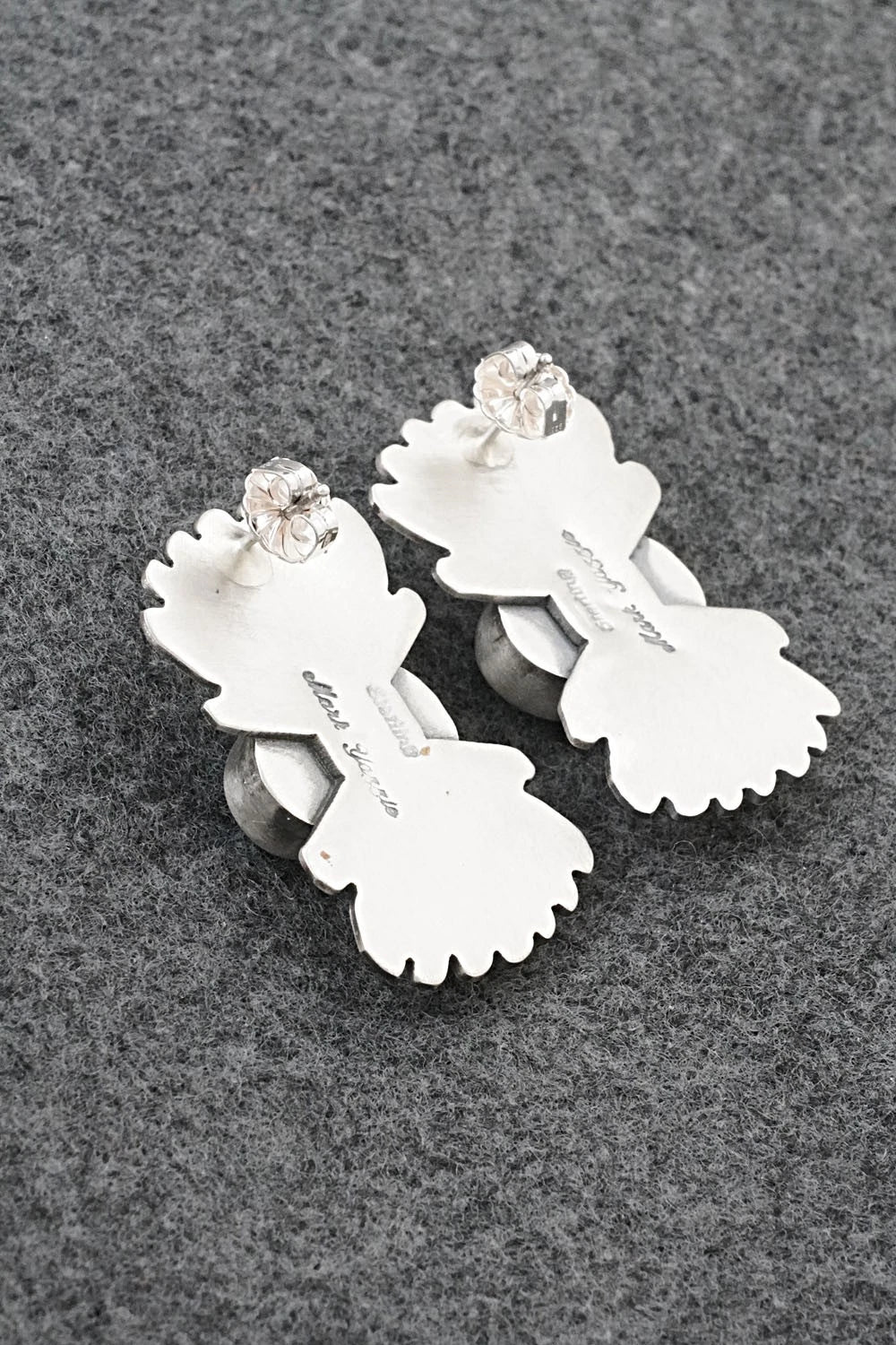 Turquoise & Sterling Silver Earrings - Mark Yazzie