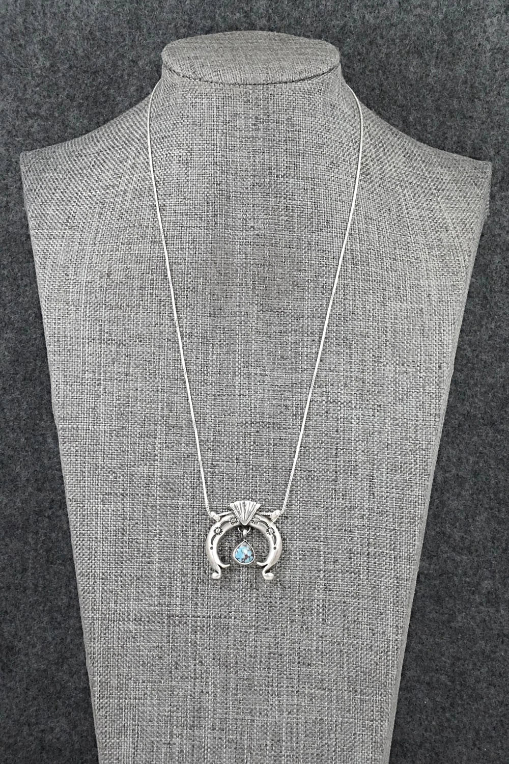 Turquoise & Sterling Silver Necklace - Gary Shorty