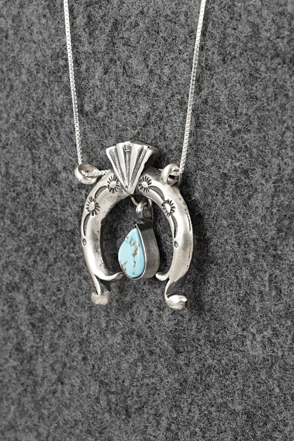 Turquoise & Sterling Silver Necklace - Gary Shorty