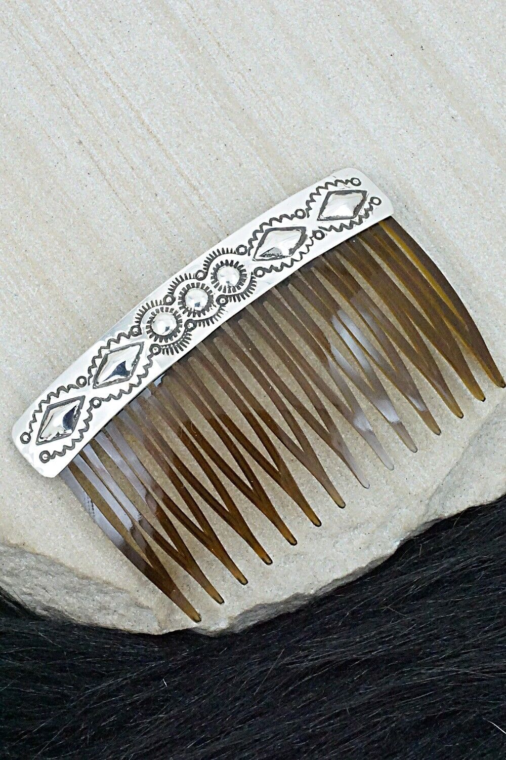 Sterling Silver Hair Combs - Jennie Blackgoat