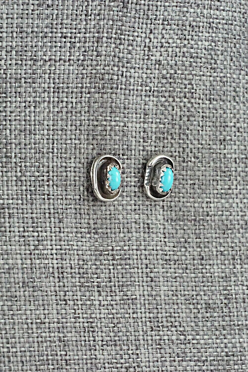 Turquoise & Sterling Silver Earrings - Roselene Joe