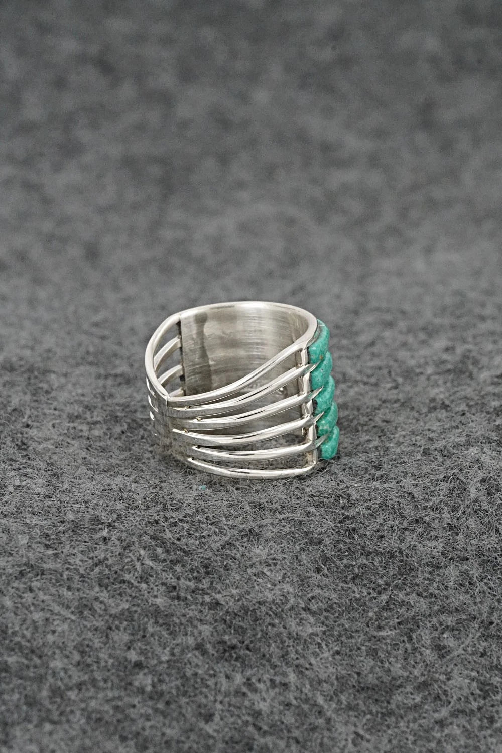 Turquoise & Sterling Silver Ring - Jamie Johnson - Size 6
