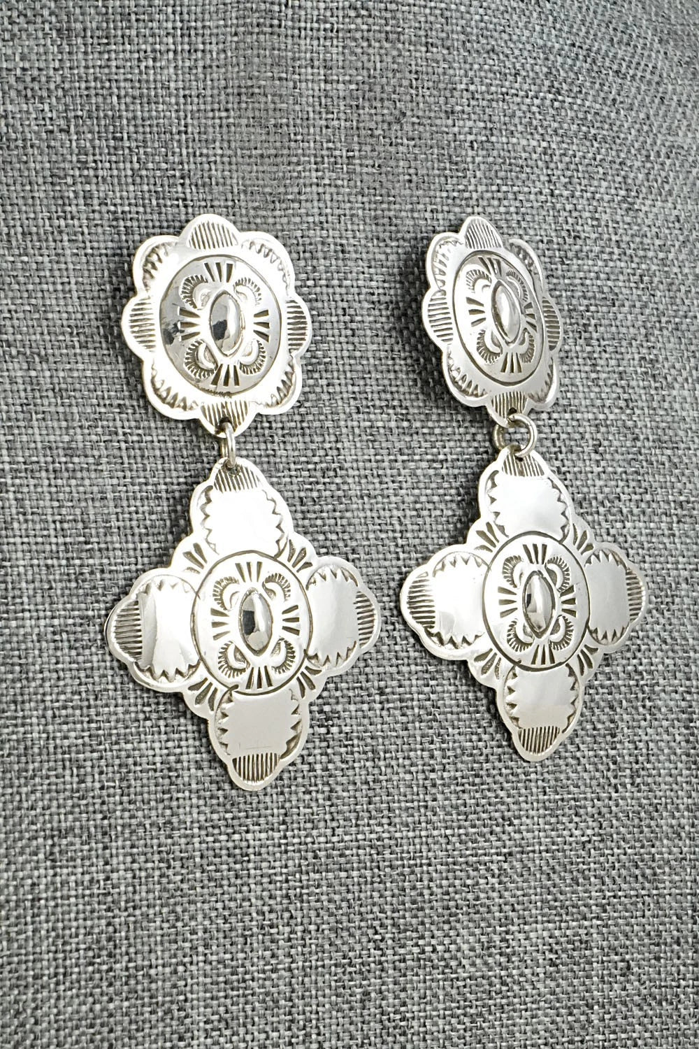 Sterling Silver Earrings - Bertha Begay