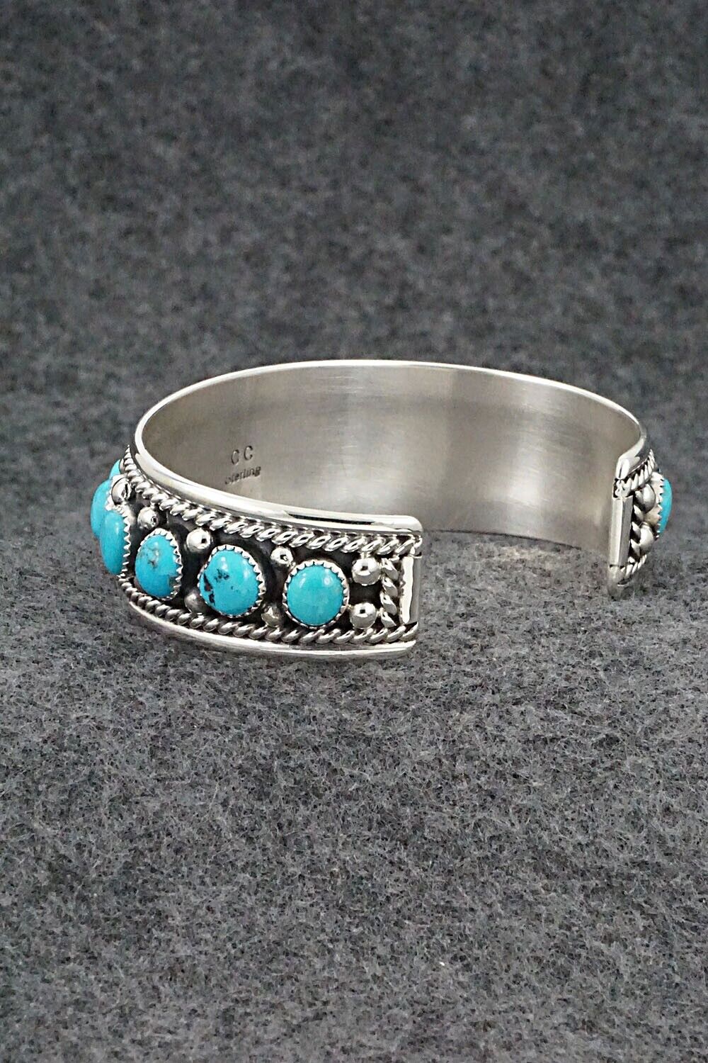 Turquoise & Sterling Silver Bracelet - Chester Charley