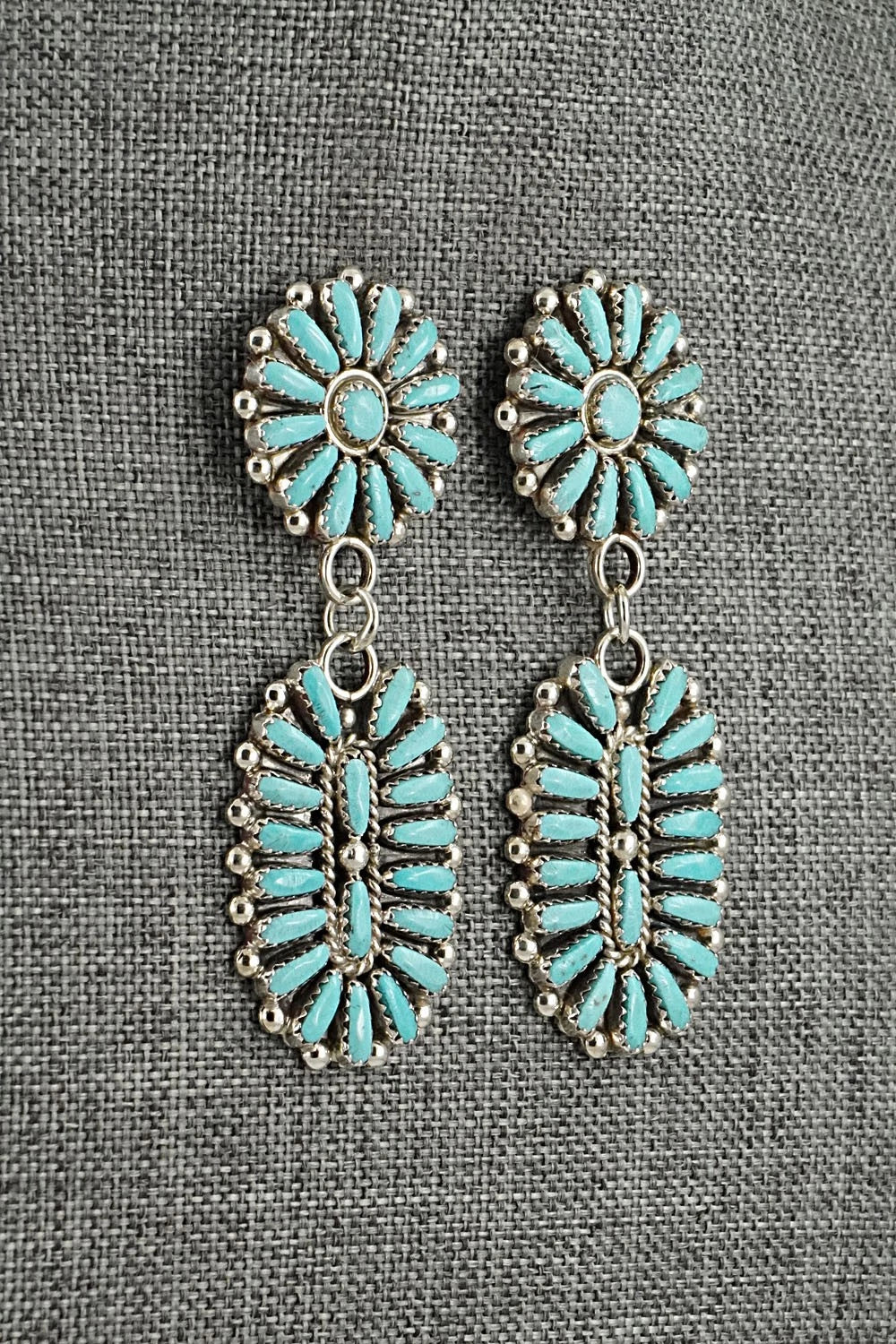 Turquoise & Sterling Silver Earrings - Philena Byjoe