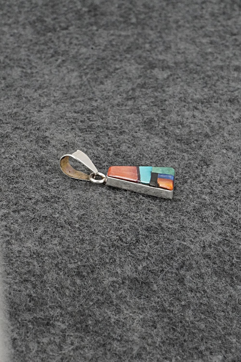 Multi Stone & Sterling Silver Pendant - Priscilla Smith