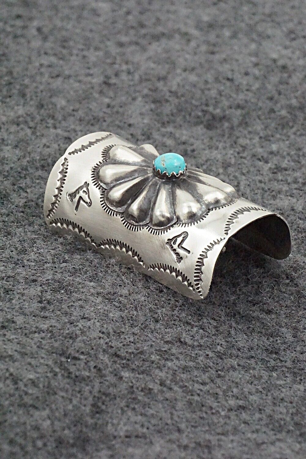 Turquoise & Sterling Silver Hair Pin - Arlene Soce