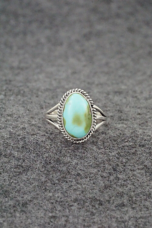 Turquoise & Sterling Silver Ring - Alice Rose Saunders - Size 7.5