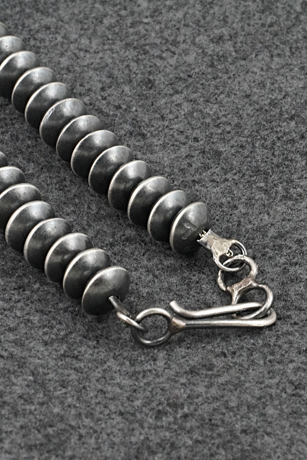 Sterling Silver Navajo Pearl Necklace 18" - Tonisha Haley