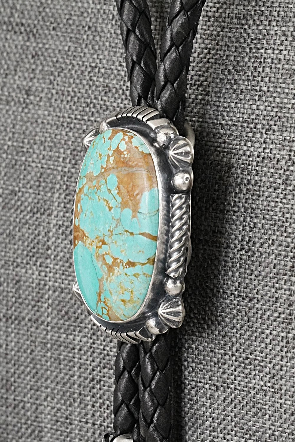 Turquoise & Sterling Silver Bolo Tie - Bob Becenti