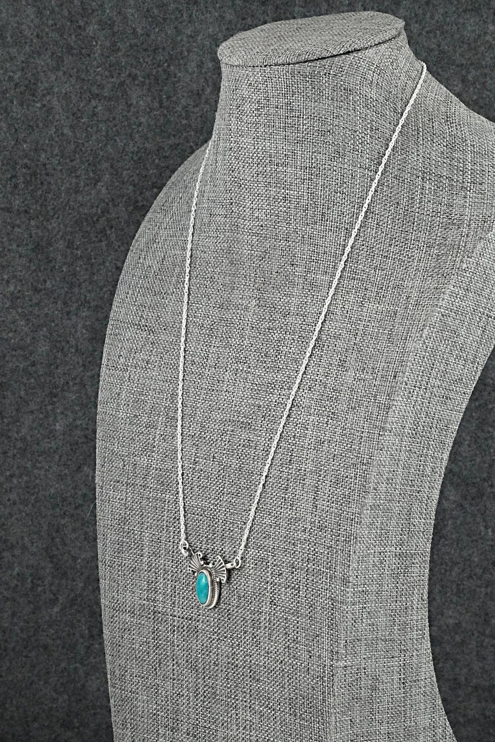 Turquoise & Sterling Silver Necklace - Verley Betone