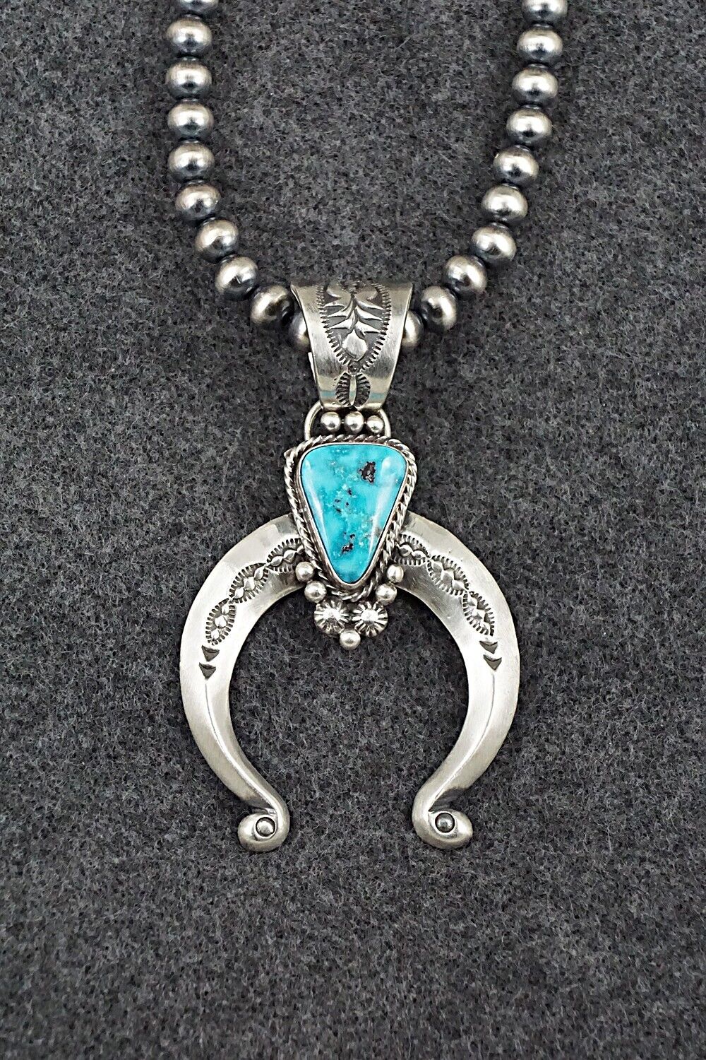 Turquoise & Sterling Silver Necklace - Samuel Yellowhair