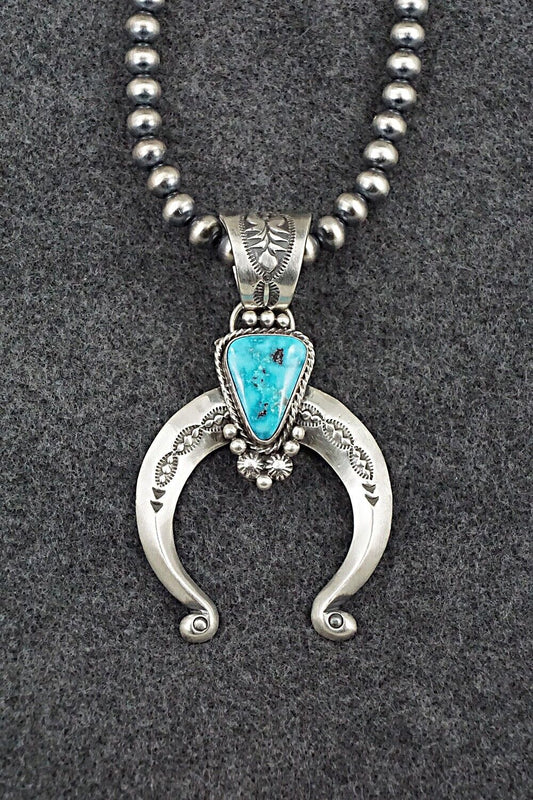Turquoise & Sterling Silver Necklace - Samuel Yellowhair