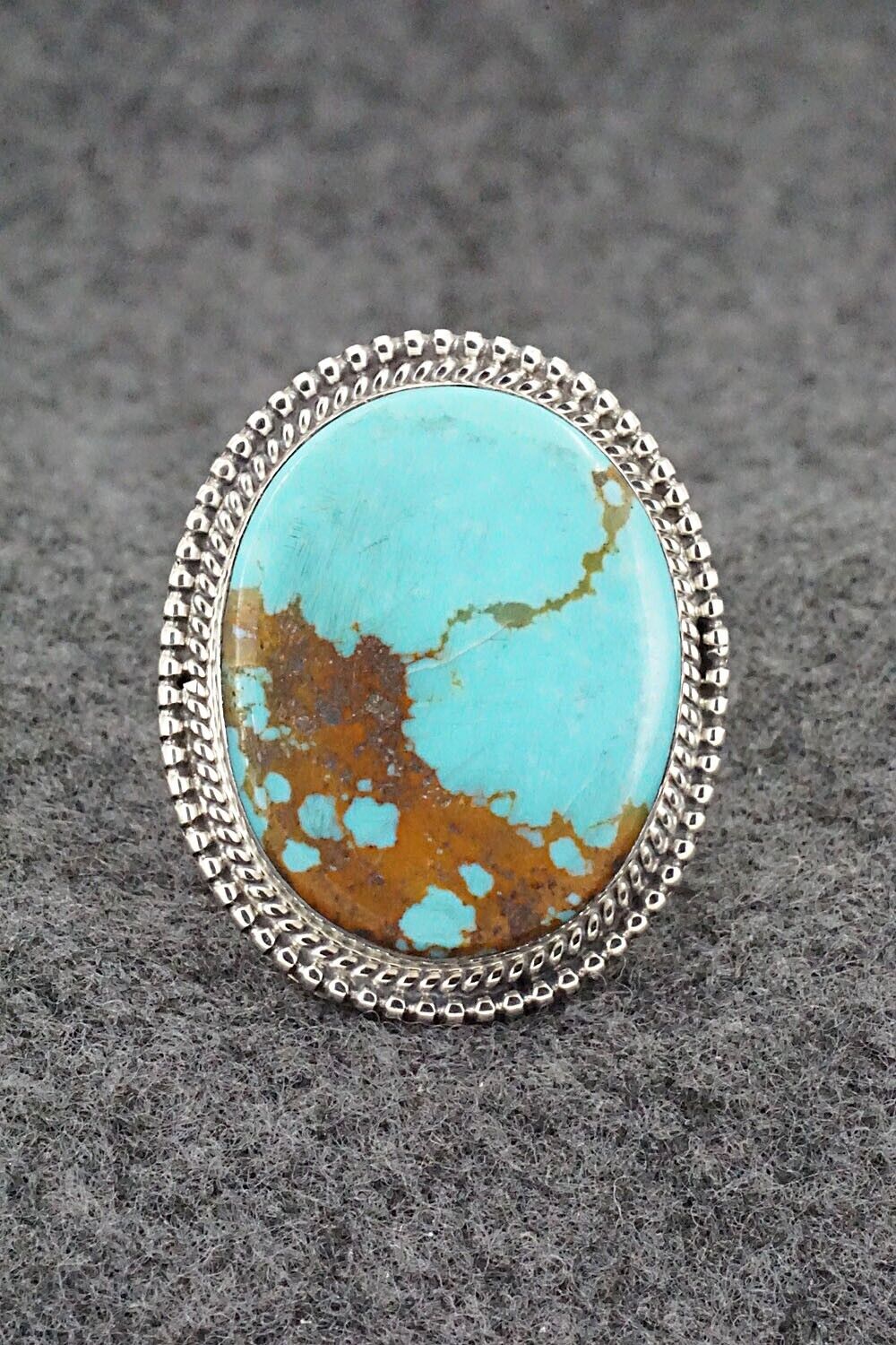 Turquoise & Sterling Silver Ring - Kiriza Tom - Size 6