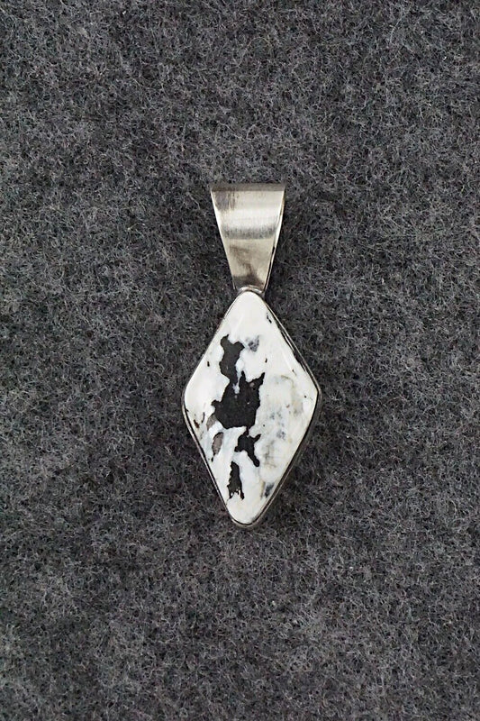 White Buffalo & Sterling Silver Pendant - Fred Guerro