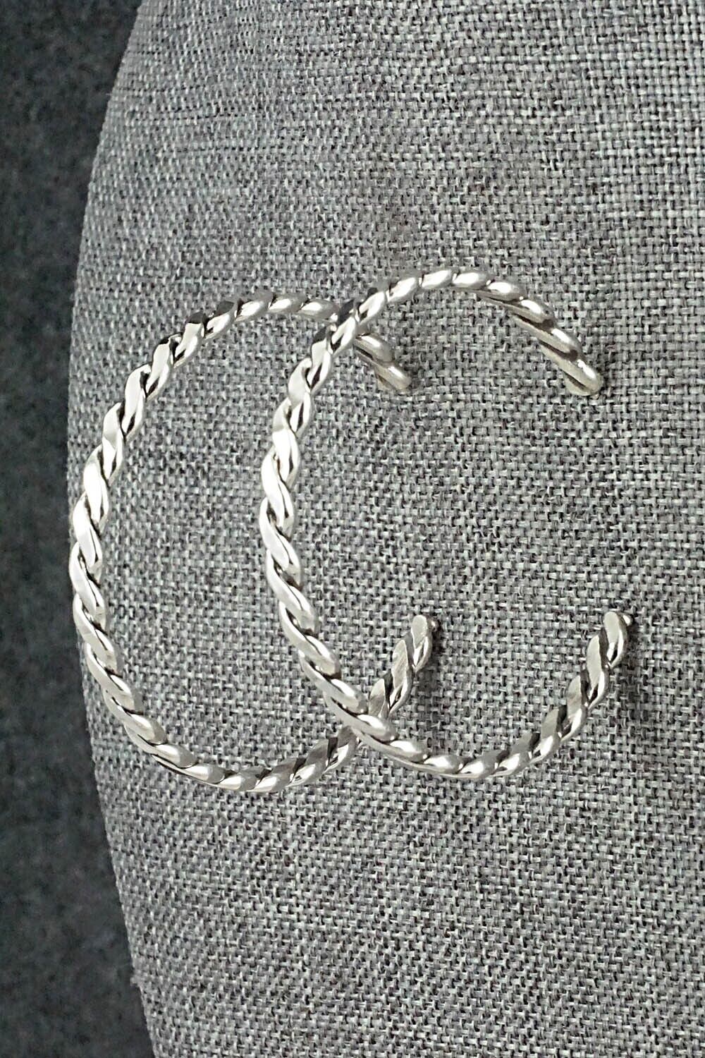 Sterling Silver Hoop Earrings - Ben Tahe