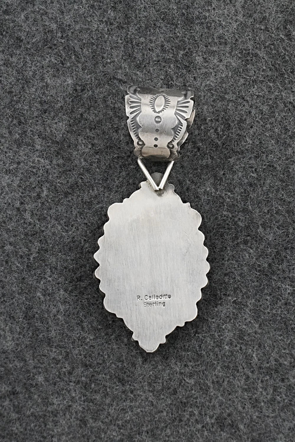 Turquoise & Sterling Silver Pendant - Rosita Calladitto