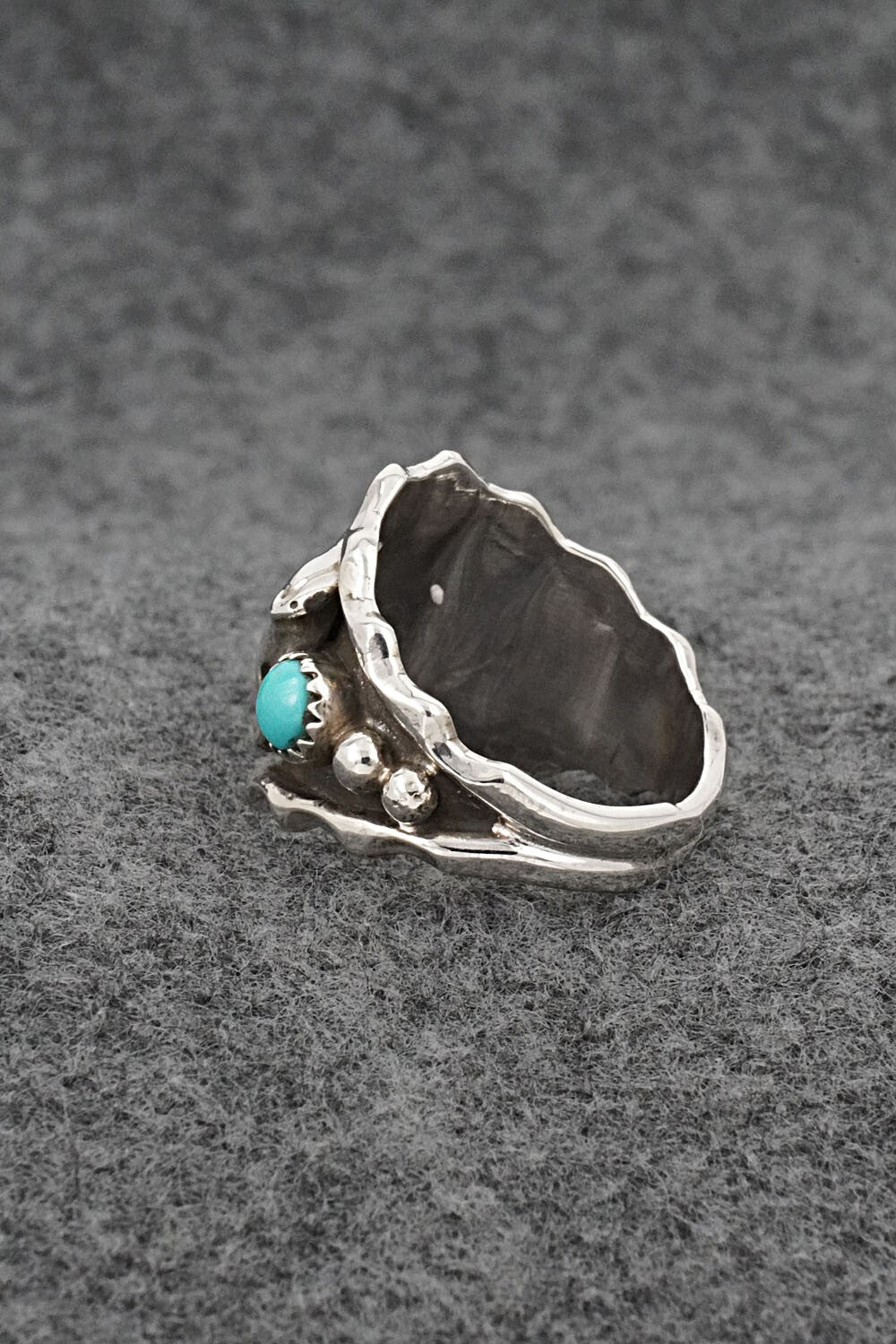 Turquoise & Sterling Silver Ring - Genevieve Francisco - Size 11