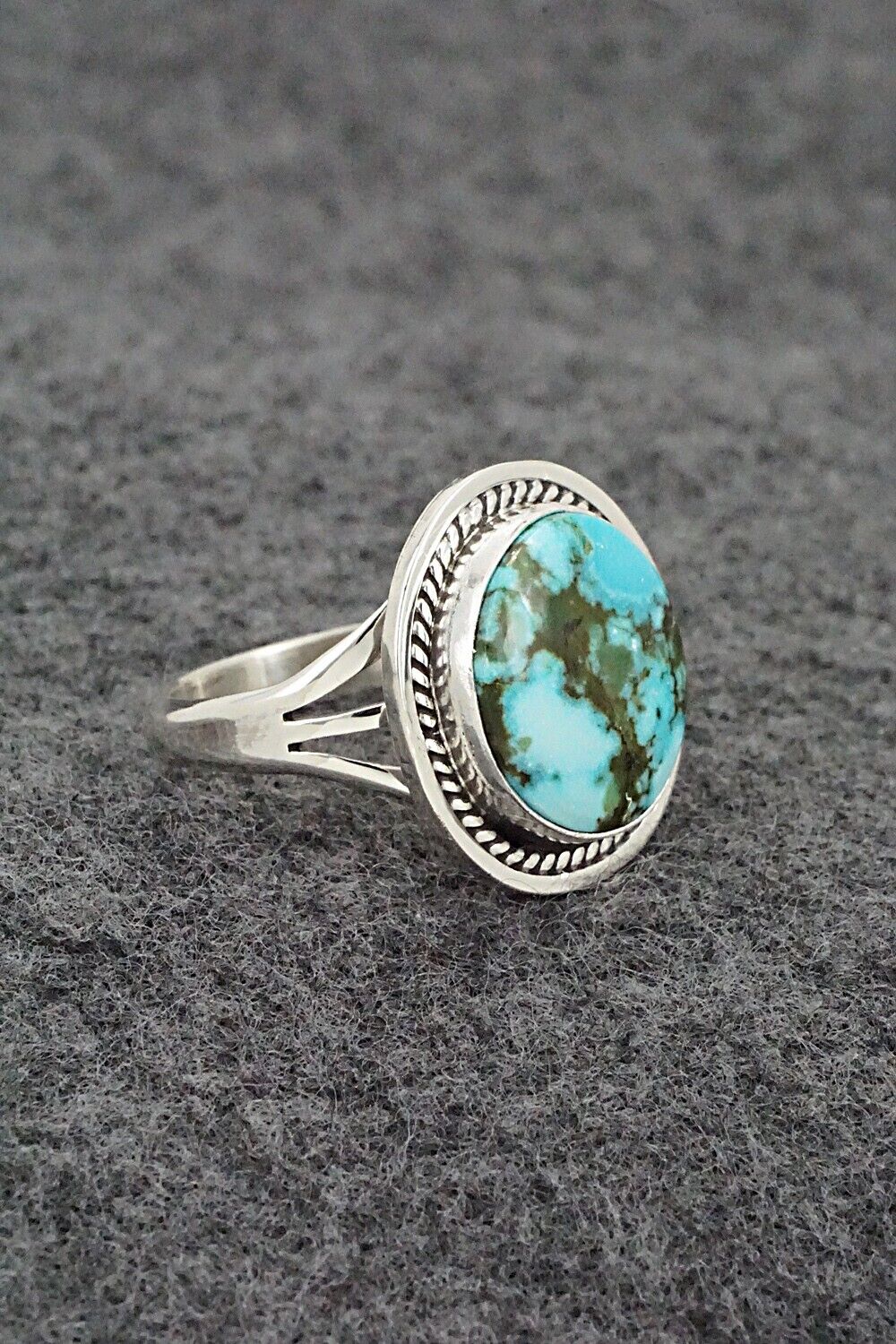 Turquoise & Sterling Silver Ring - Daniel Benally - Size 8.75